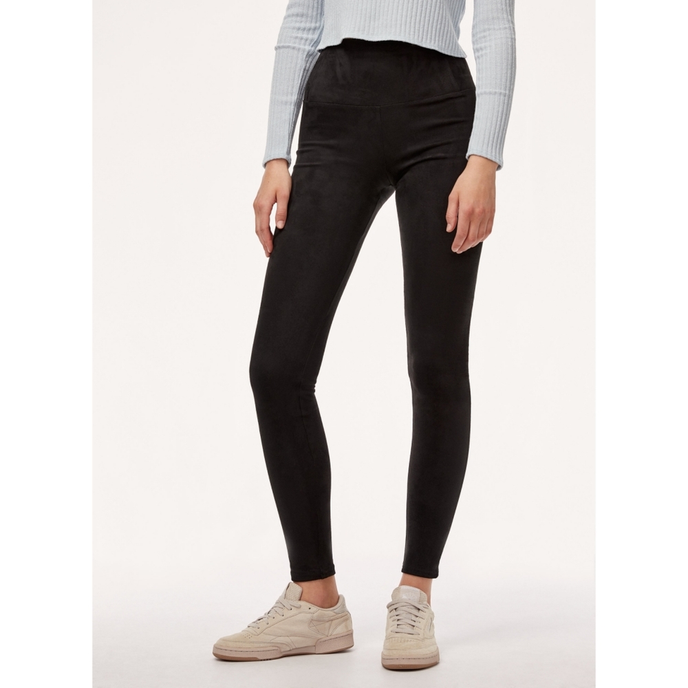 Wilfred Free Dara high-waisted Faux suede leggings